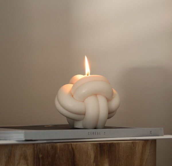 natural soy decorative candle decorative Knot φυτικό κερί διακοσμητικό σόγια