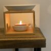 Ceramic wooden Aroma reed Diffuser Candle Warmer for Fragrance in Home αρωματιστής καυστήρας