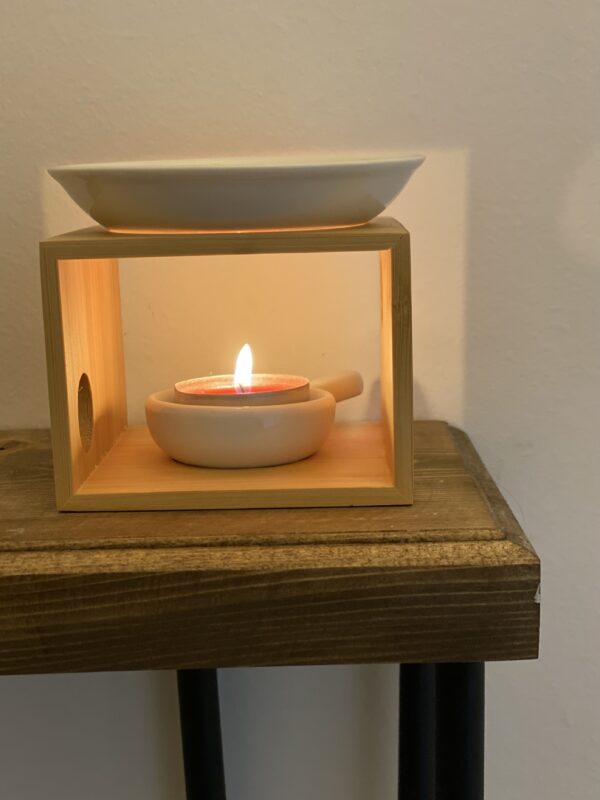 Ceramic wooden Aroma reed Diffuser Candle Warmer for Fragrance in Home αρωματιστής καυστήρας