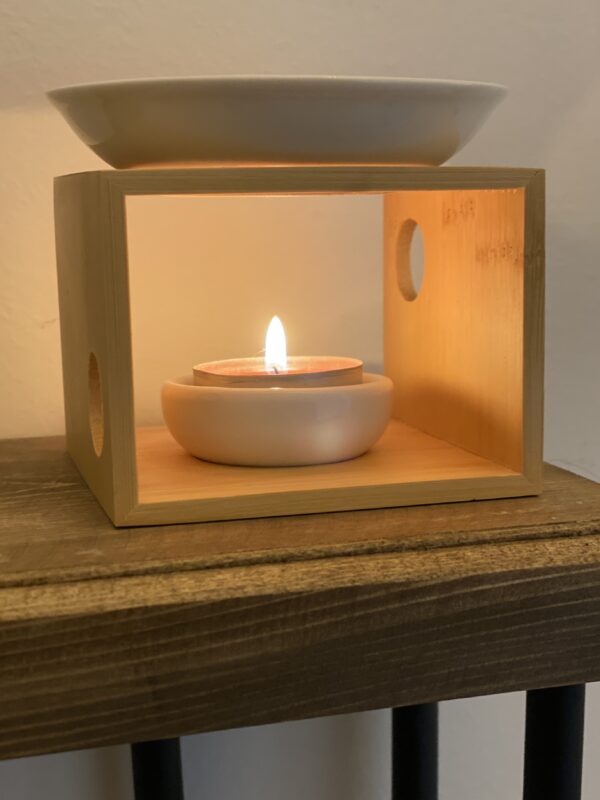 Ceramic wooden Aroma reed Diffuser Candle Warmer for Fragrance in Home αρωματιστής καυστήρας