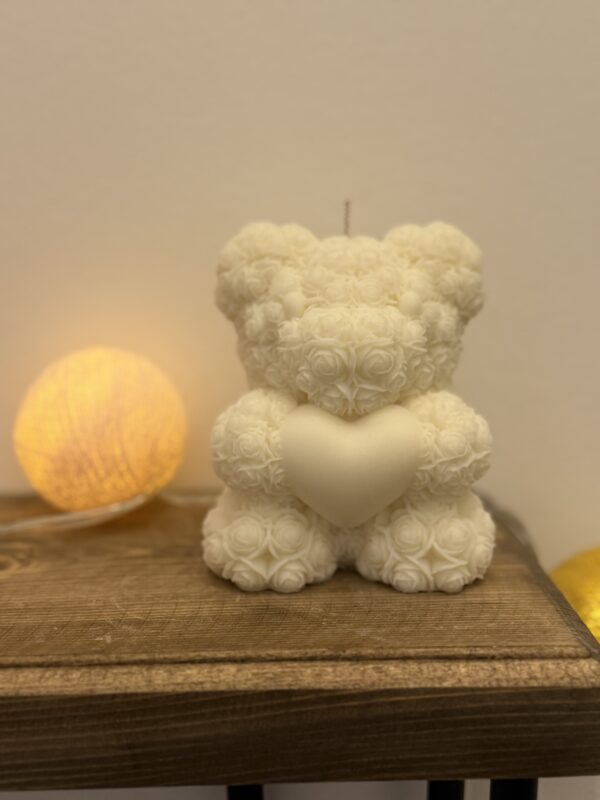 saint valentine's loving natural soy candle hearts teddy bear love φυτικό κερί σόγια άγιος βαλεντίνος ερωτευμένοι καρδιά αρκούδος αρκουδάκι