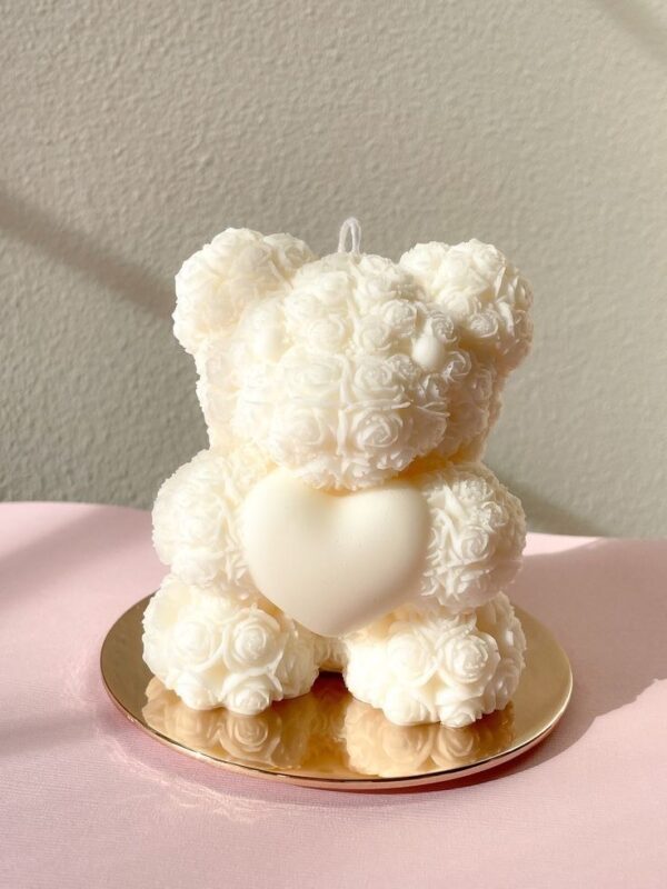 saint valentine's loving natural soy candle hearts teddy bear love φυτικό κερί σόγια άγιος βαλεντίνος ερωτευμένοι καρδιά αρκούδος αρκουδάκι