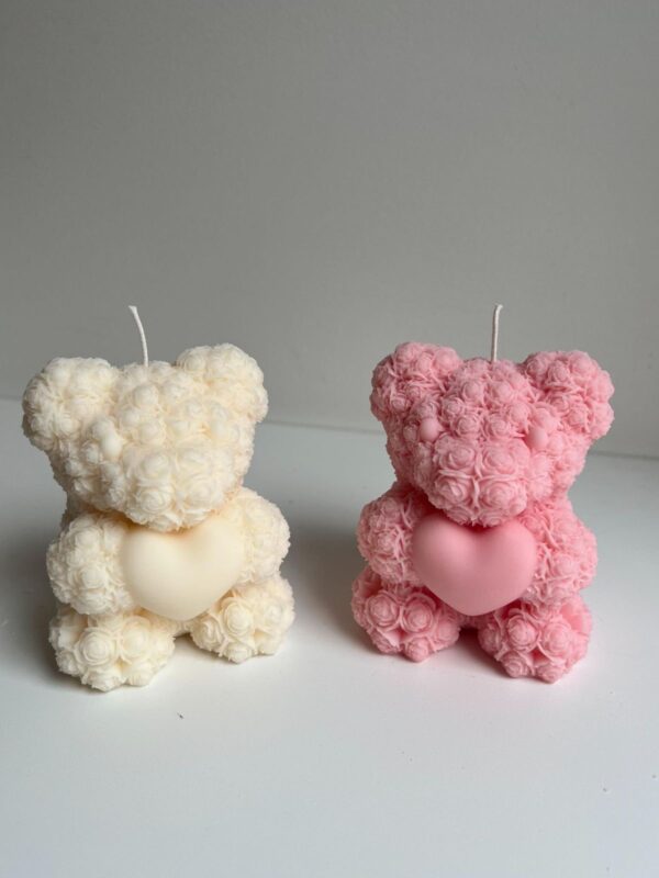 saint valentine's loving natural soy candle hearts teddy bear love φυτικό κερί σόγια άγιος βαλεντίνος ερωτευμένοι καρδιά αρκούδος αρκουδάκι