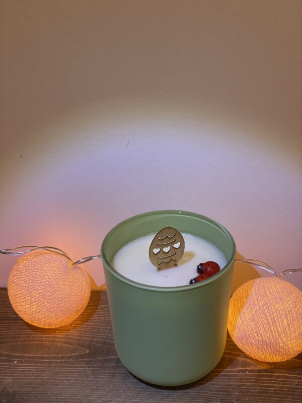 vase natural soy candle διακοσμητικό φυτικό κερί βαζάκι