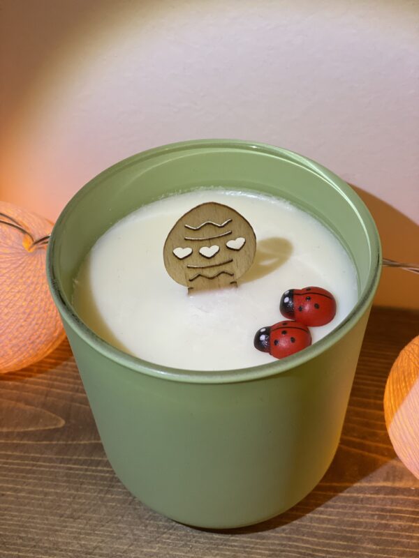 vase natural soy candle διακοσμητικό φυτικό κερί βαζάκι