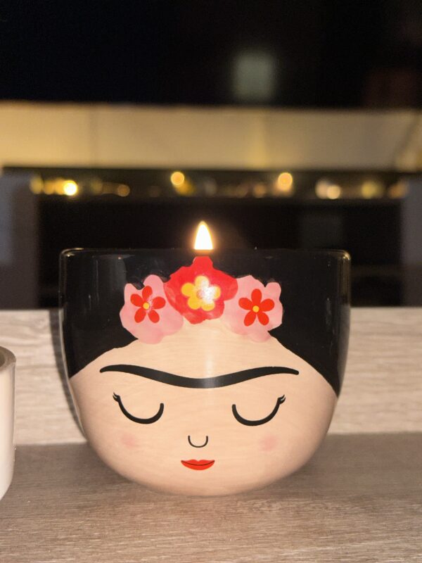 frida kahlo natural soy candle φυτικό κερί διακοσμητικό