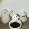 natural soy decorative ceramic burner casper ghost ghoul halloween jack-o'lantern pumpkin φυτικό κερί σόγια τρομαχτικό κολοκύθα κάσπερ φάντασμα καυστήρας