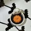 natural soy decorative ceramic burner casper ghost ghoul halloween jack-o'lantern pumpkin φυτικό κερί σόγια τρομαχτικό κολοκύθα κάσπερ φάντασμα καυστήρας