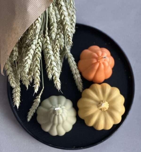 natural soy candle halloween Pumpkin φυτικό κερί διακοσμητικά κολοκύθες