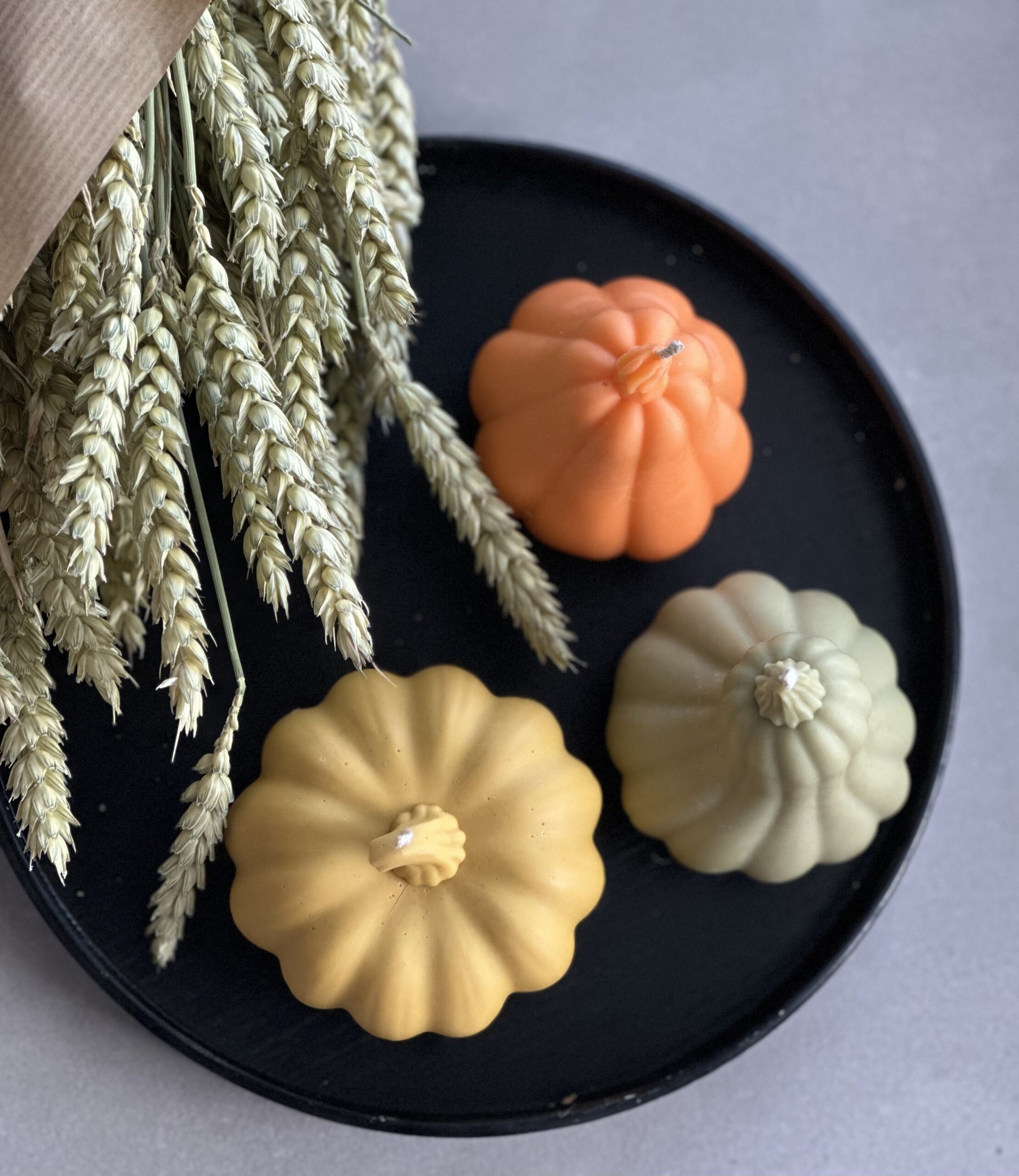 natural soy candle halloween Pumpkin φυτικό κερί διακοσμητικά κολοκύθες