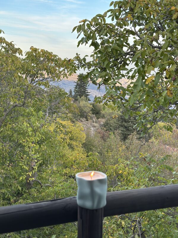 natural soy decorative scented candle abstracto autumn φυτικό κερί σόγια φθινόπωρο αρωματικό κερί καφέ μέντα
