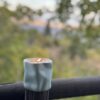 natural soy decorative scented candle abstracto autumn φυτικό κερί σόγια φθινόπωρο αρωματικό κερί καφέ μέντα