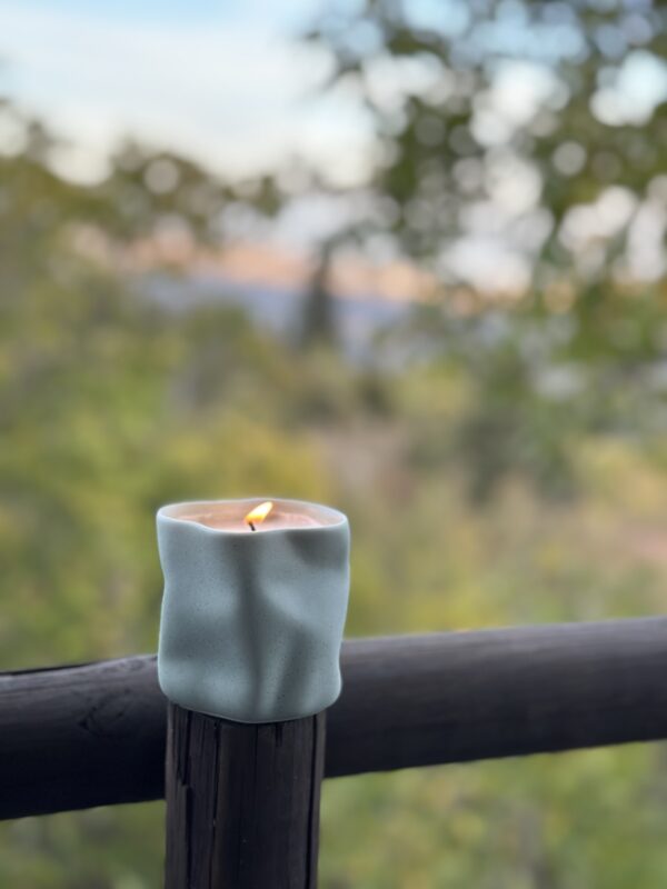 natural soy decorative scented candle abstracto autumn φυτικό κερί σόγια φθινόπωρο αρωματικό κερί καφέ μέντα
