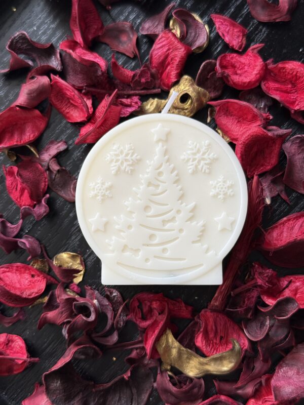 natural soy candle Christmas tree christmas gift φυτικό κερί σόγια χριστούγεννα δώρο