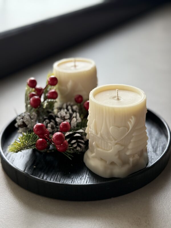 natural soy candle merry Christmas φυτικό κερί σόγια χριστούγεννα