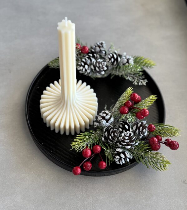 silent night natural soy candle christmas gift φυτικό κερί σόγια χριστούγεννα δώρο