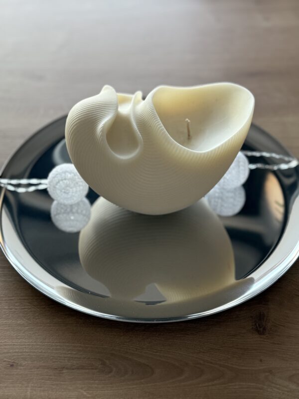 natural soy candle lumaconi lumache di luce φυτικό κερί σόγια κοχύλι