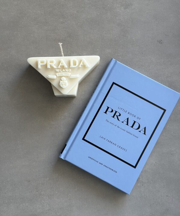 natural soy decorative candle luxury prada φυτικό κερί σόγια