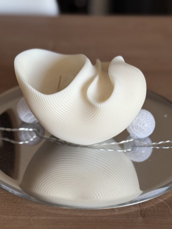 natural soy candle lumaconi lumache di luce φυτικό κερί σόγια κοχύλι