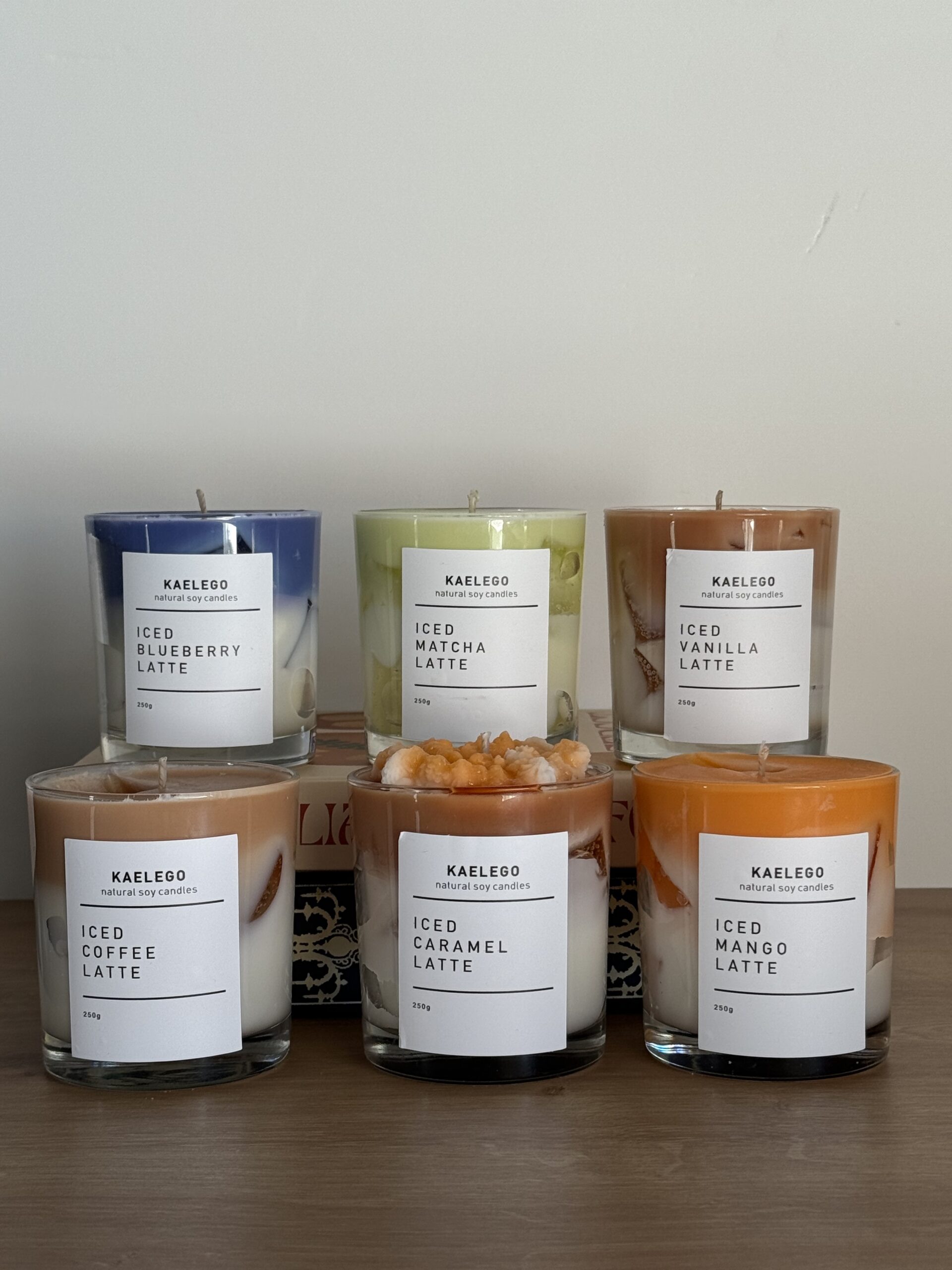 Soy wax jar container latte collection handmade δοχείο κερί σόγια αρωματικό χειροποίητο καφες λάτε