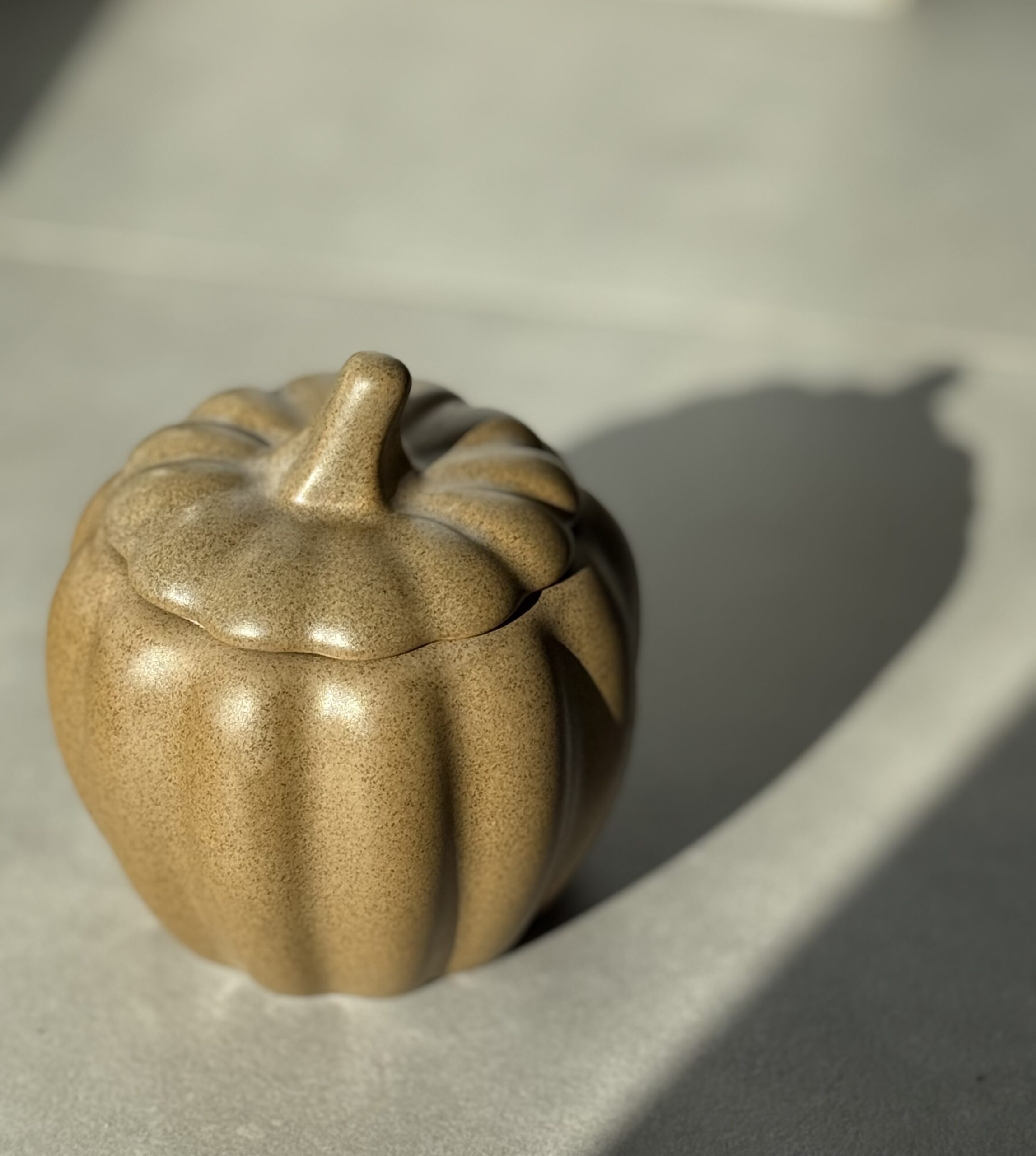 Soy wax jar container pumpkin scented handmade δοχείο κερί σόγια αρωματικό χειροποίητο κολοκύθα κεραμική