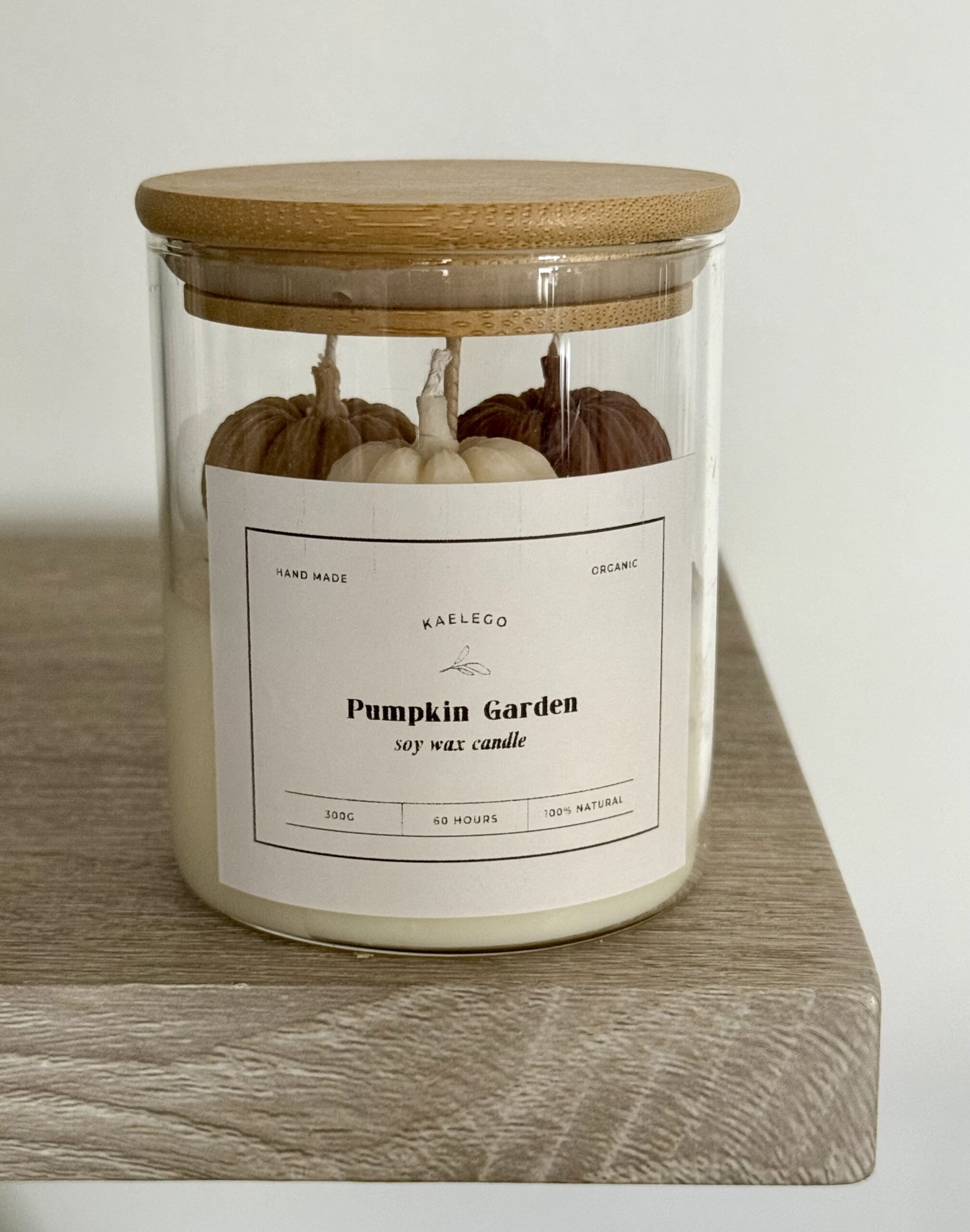 Soy wax jar container pumpkin scented handmade δοχείο κερί σόγια αρωματικό χειροποίητο κολοκύθα