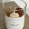 Soy wax jar container pumpkin scented handmade δοχείο κερί σόγια αρωματικό χειροποίητο κολοκύθα