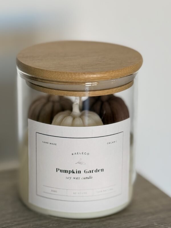 Soy wax jar container pumpkin scented handmade δοχείο κερί σόγια αρωματικό χειροποίητο κολοκύθα