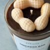 Soy wax jar container snickers peanuts peanutbutter scented handmade δοχείο κερί σόγια αρωματικό χειροποίητο σνικερς φυστικι φυστικοβούτυρο