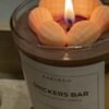 Soy wax jar container snickers peanuts peanutbutter scented handmade δοχείο κερί σόγια αρωματικό χειροποίητο σνικερς φυστικι φυστικοβούτυρο