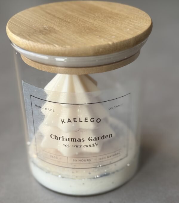 soy wax natural christmas tree candle φυσικο κερι σογια χριστουγεννιατικο δεντρο