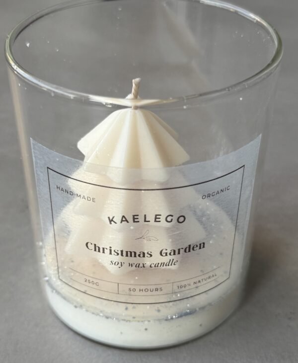 soy wax natural christmas tree candle φυσικο κερι σογια χριστουγεννιατικο δεντρο