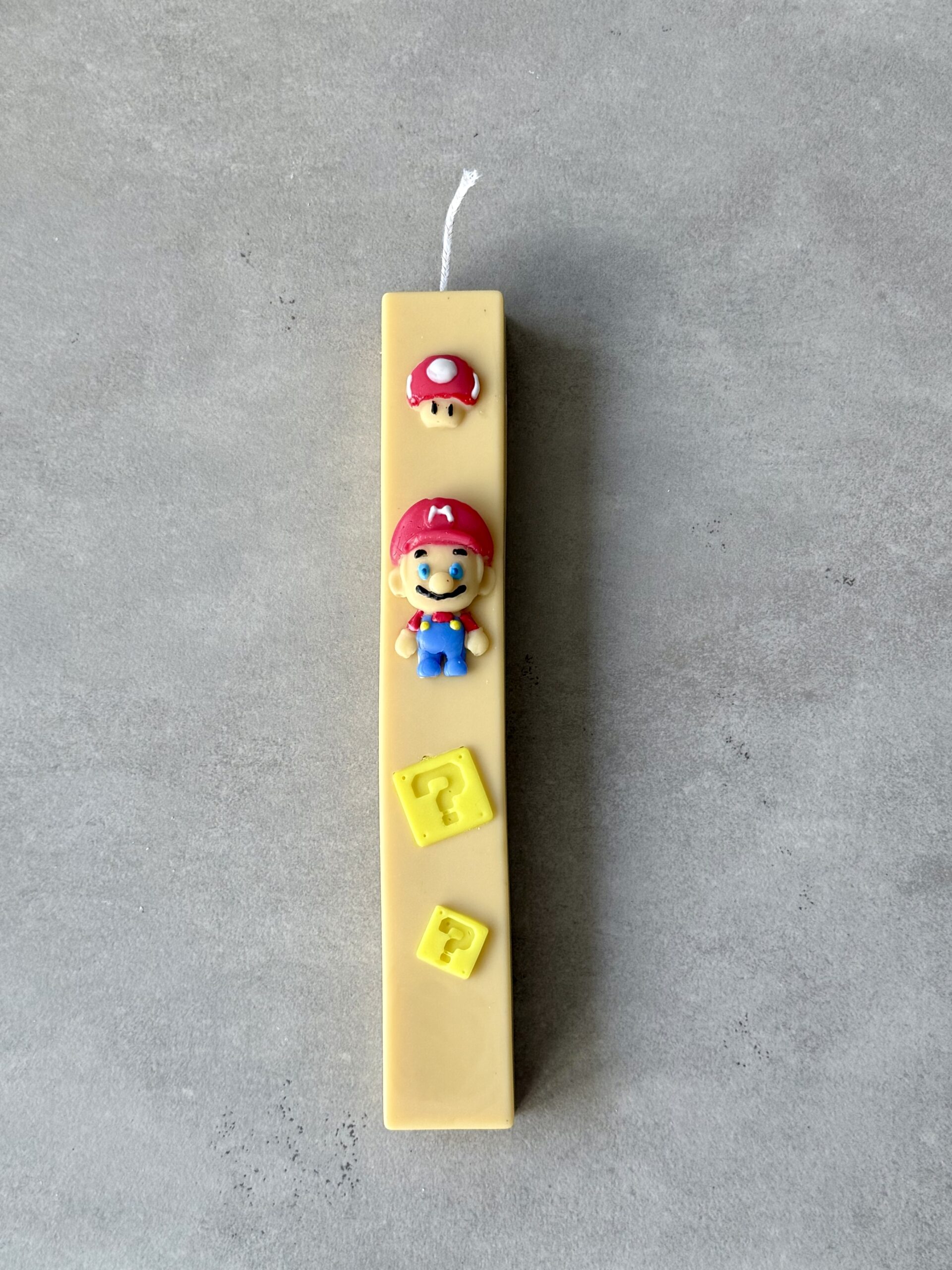 natural candle lampada easter super mario it's-a-me Mario bros λαμπαδα πασχα φυτικο κερι σογια σουπερ μαριο σουπερμαριο