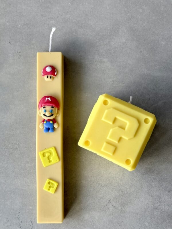 natural candle lampada easter super mario it's-a-me Mario bros λαμπαδα πασχα φυτικο κερι σογια σουπερ μαριο σουπερμαριο