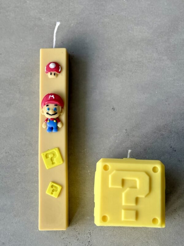 natural candle lampada easter super mario it's-a-me Mario bros λαμπαδα πασχα φυτικο κερι σογια σουπερ μαριο σουπερμαριο
