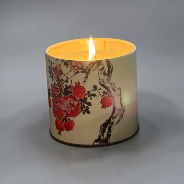 soy wax natural candle in container origami blossom spring summer φυσικο κερι σογια οριγκαμι δοχειο για τσαι
