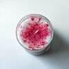 soy wax scented candle in container red velvet cake φυτικο κερι σογια με αρωμα ρεντ βελβετ