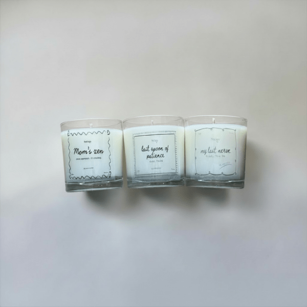 soy wax container candle scented mom special mum mother's day funny my last nerve my patience mom's zen κερι σογια αρωματικο ημερα μητερας δωρο αστειο υπομονη ζεν νευρα μαμα